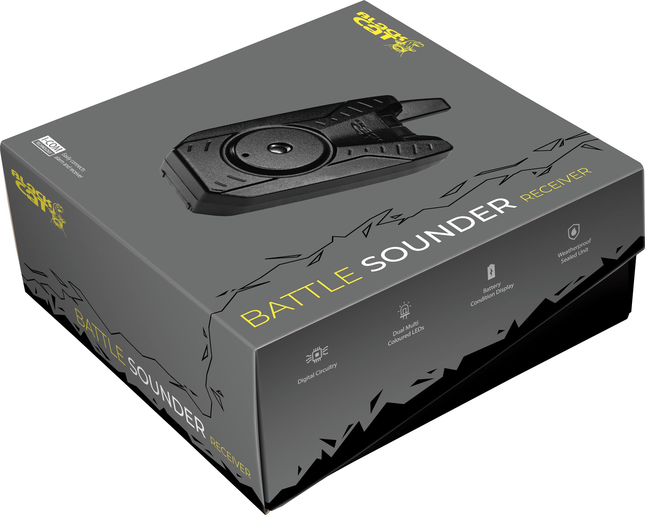 Black Cat Battle Sounder Receiver černá – Obrázok 3