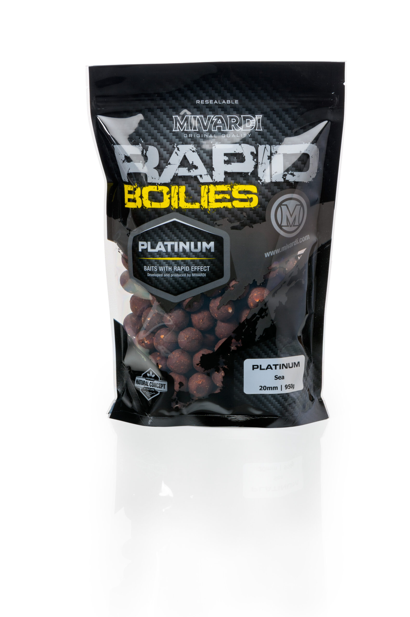 Mivardi Rapid Boilies Platinum - Sea (950g | 24mm) – Obrázok 3