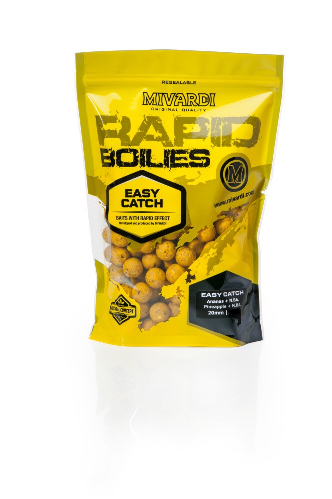 Mivardi Rapid Boilies Easy Catch - Ananas + N.BA. (3300g | 20mm) – Obrázok 3