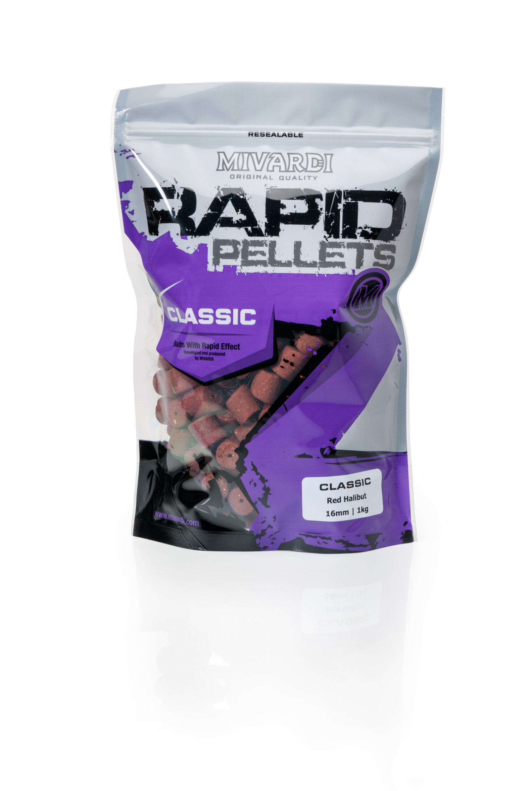 Mivardi Rapid pelety - Classic Red Halibut (1kg | 12mm) – Obrázok 2