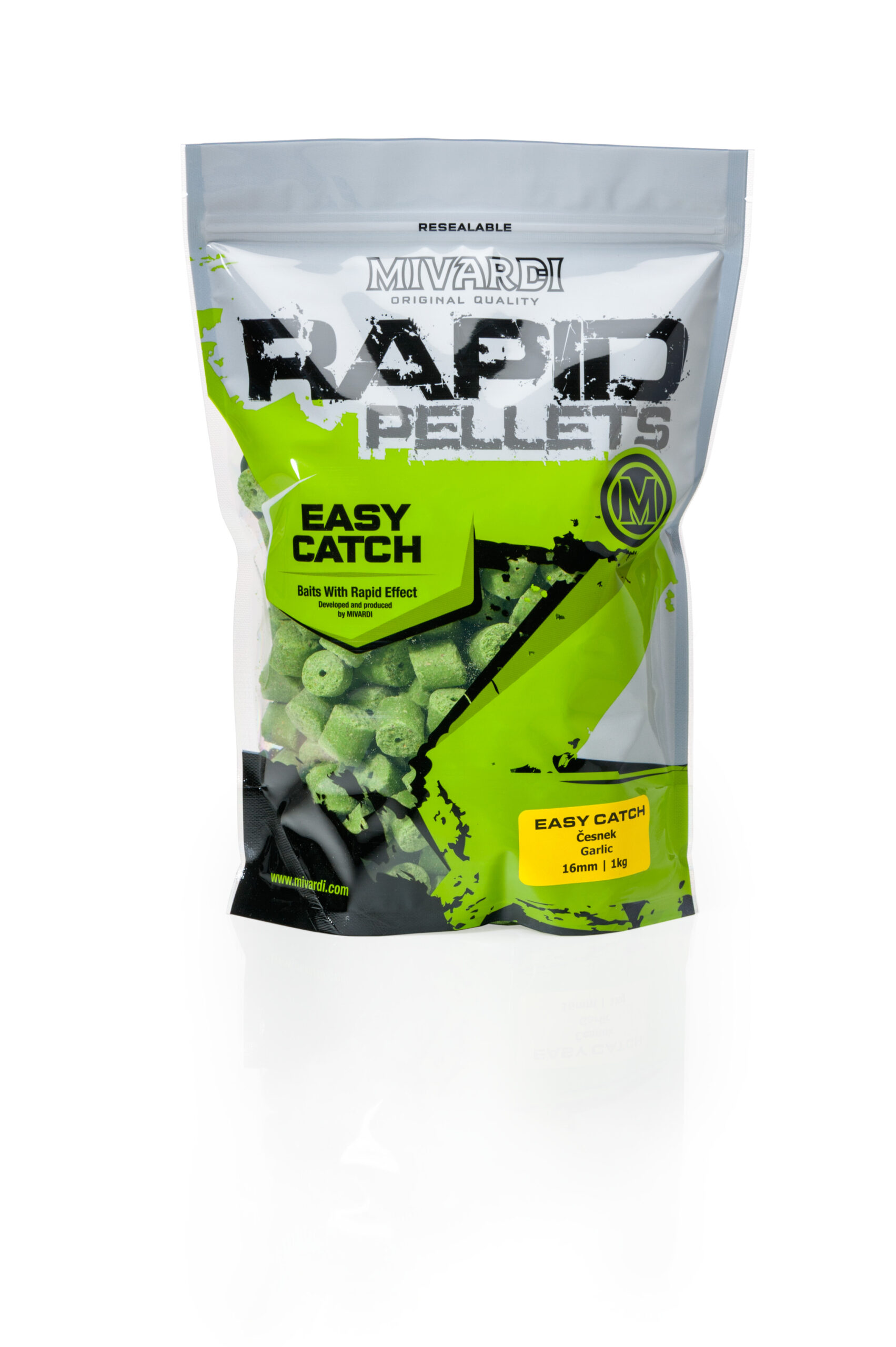 Mivardi Rapid pellets Easy Catch - Česnek (1kg | 16mm) – Obrázok 2