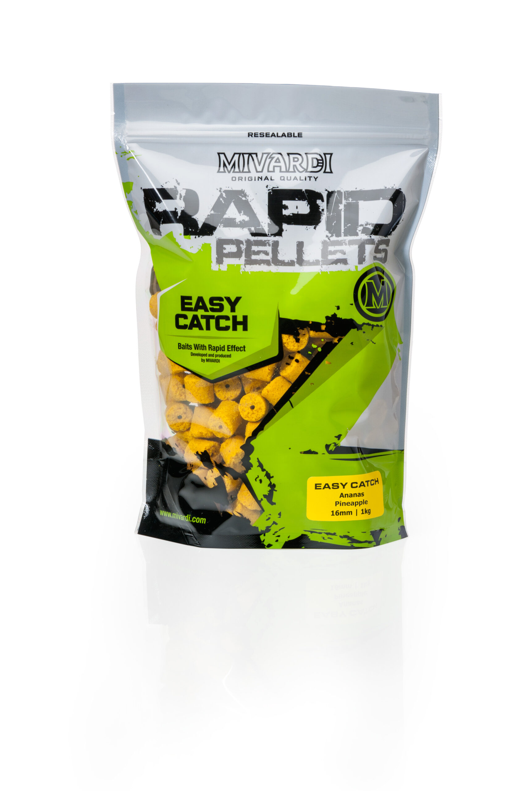 Mivardi Rapid pelety Easy Catch - Ananas (1kg | 16mm) – Obrázok 2