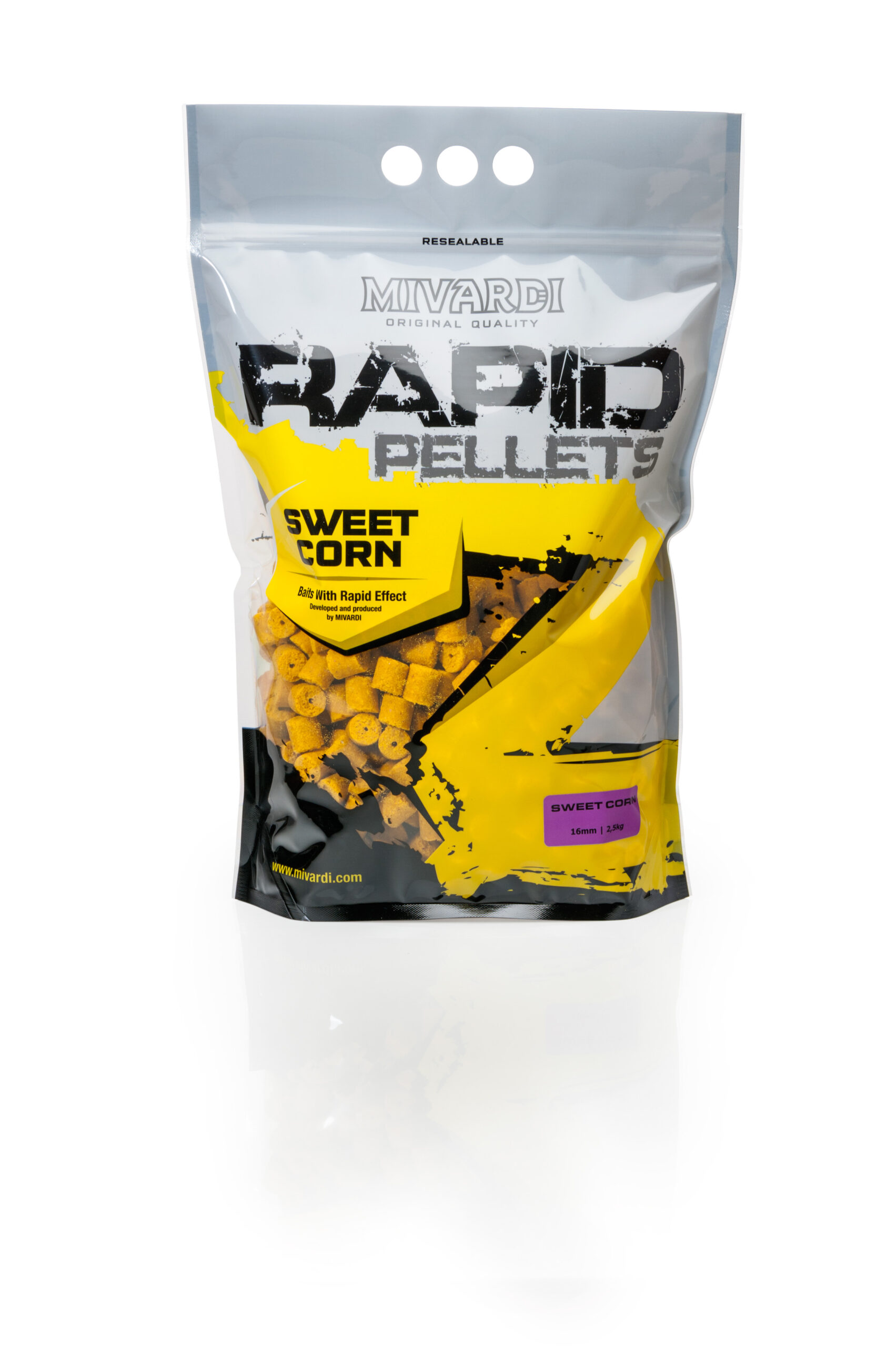 Mivardi Rapid pelety SweetCorn - (2,5kg | 20mm) – Obrázok 2