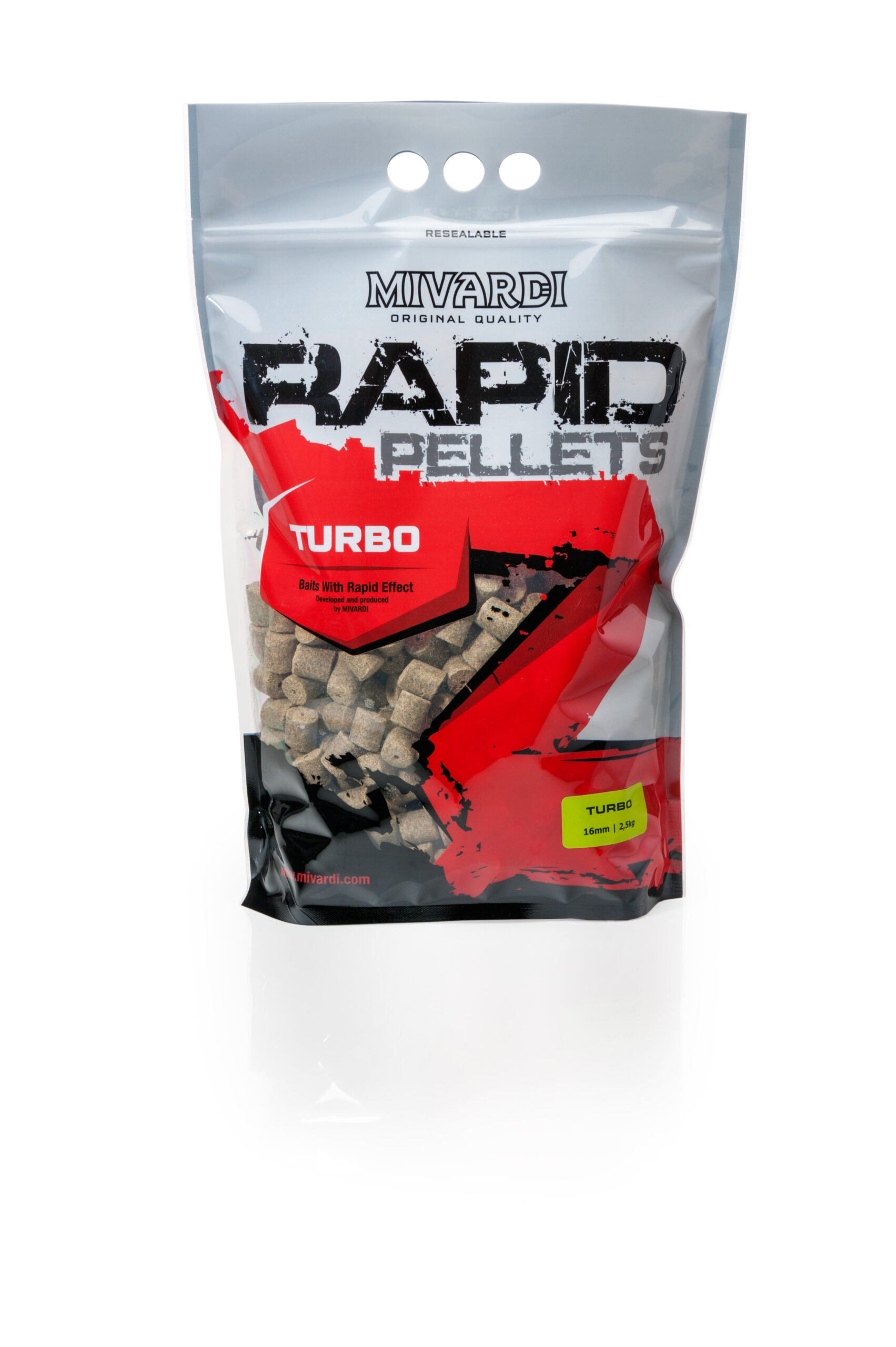 Mivardi Rapid pelety - Turbo (2,5kg | 16mm) – Obrázok 2
