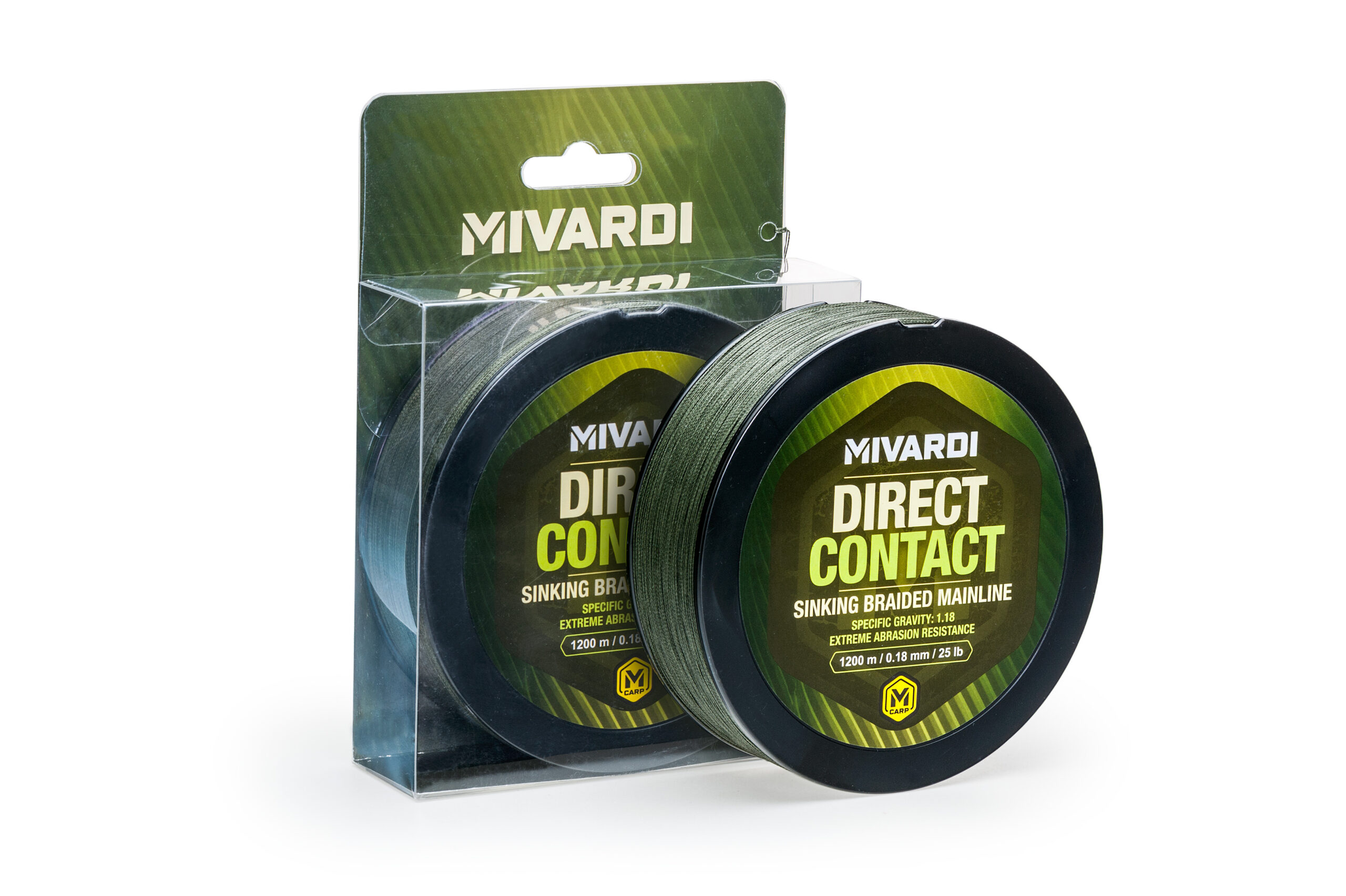 Mivardi DirectContact Sinking braid 0,18mm 1200m (25lb)