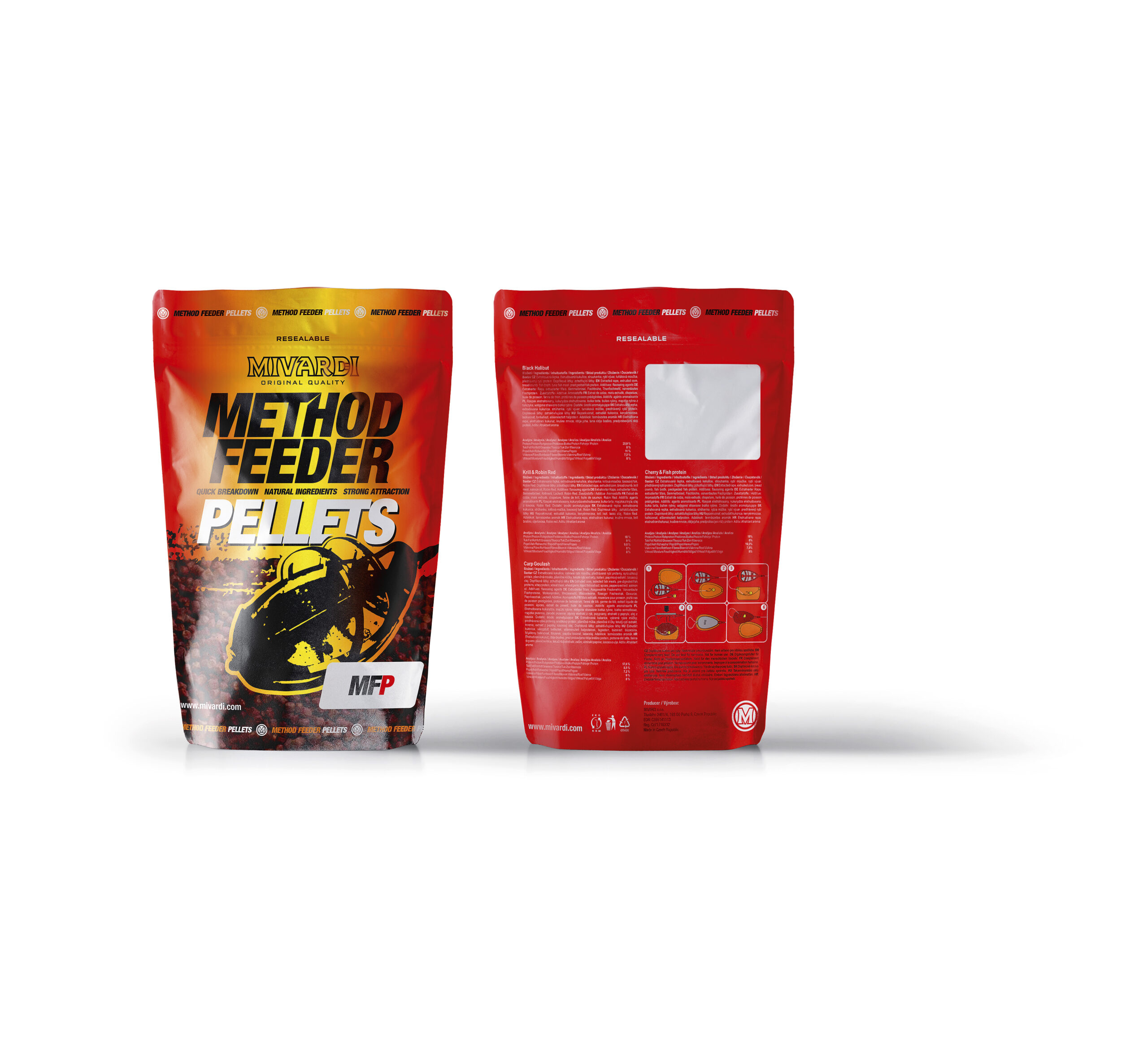 Mivardi Method pellets - Black halibut – Obrázok 4