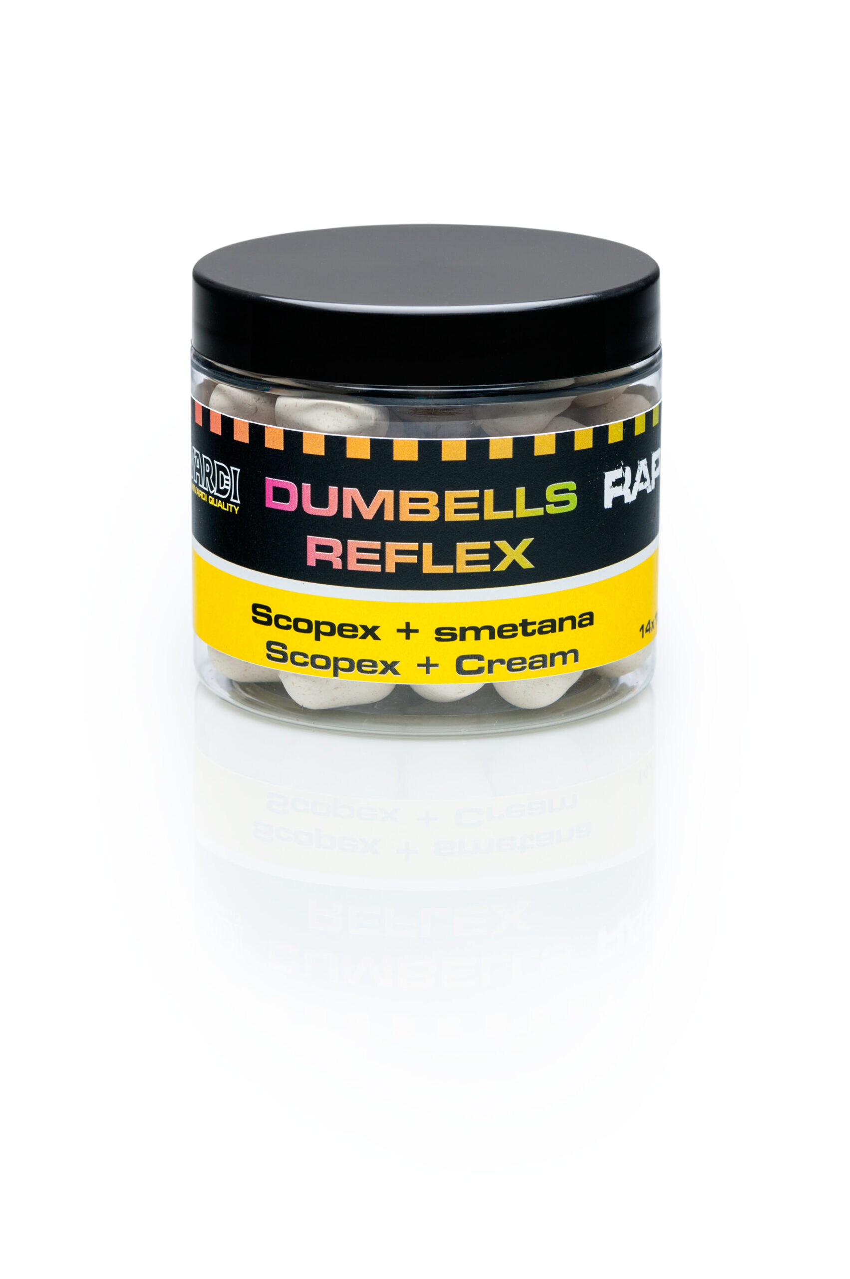 Mivardi Rapid Dumbells Reflex - Scopex + smetana (70g | 18mm) – Obrázok 2