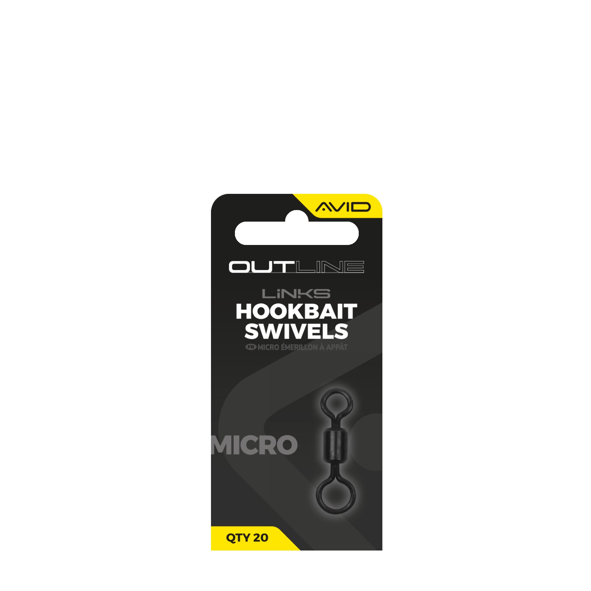 Avid Outline Micro Hookbait Swivel – Size 17