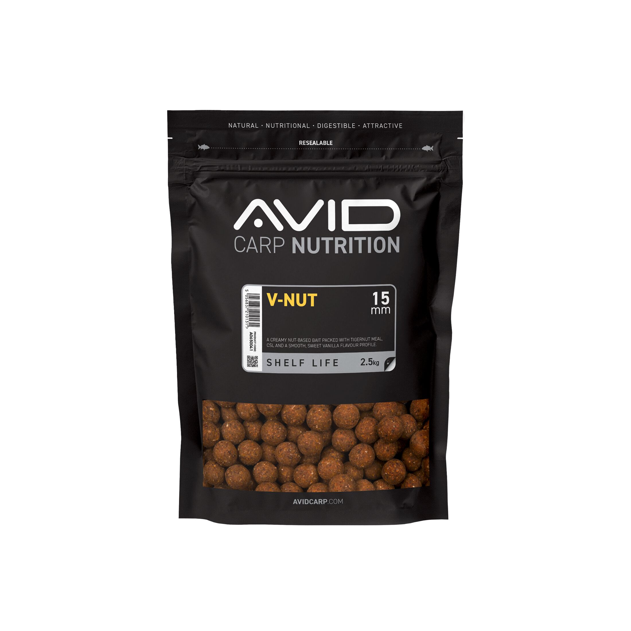 Avid V-Nut Boilies – 15mm (2.5kg)