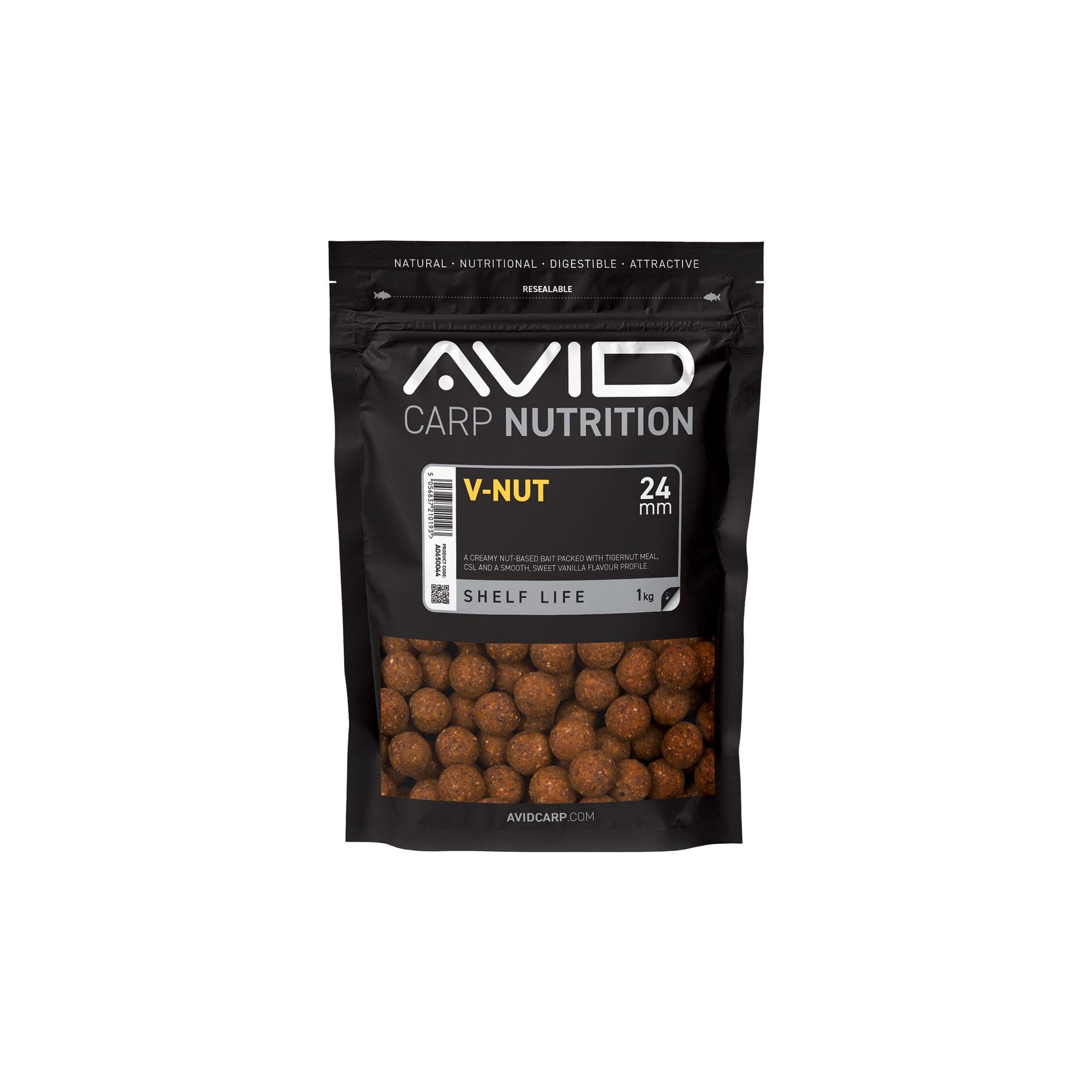 Avid V-Nut Boilies – 24mm (1kg)