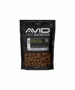 Avid Crab, Tuna & Spirulina Boilies – 15mm (1kg)