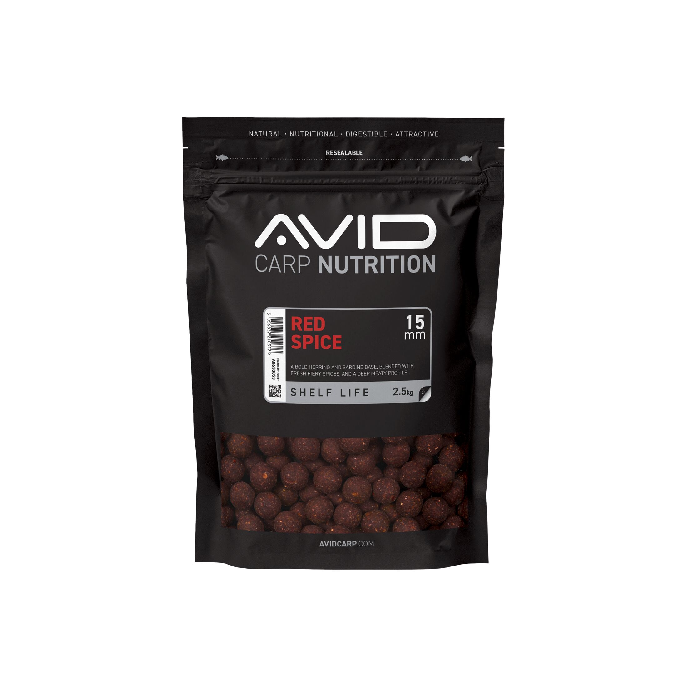Avid Red Spice Boilies – 15mm (2.5kg)