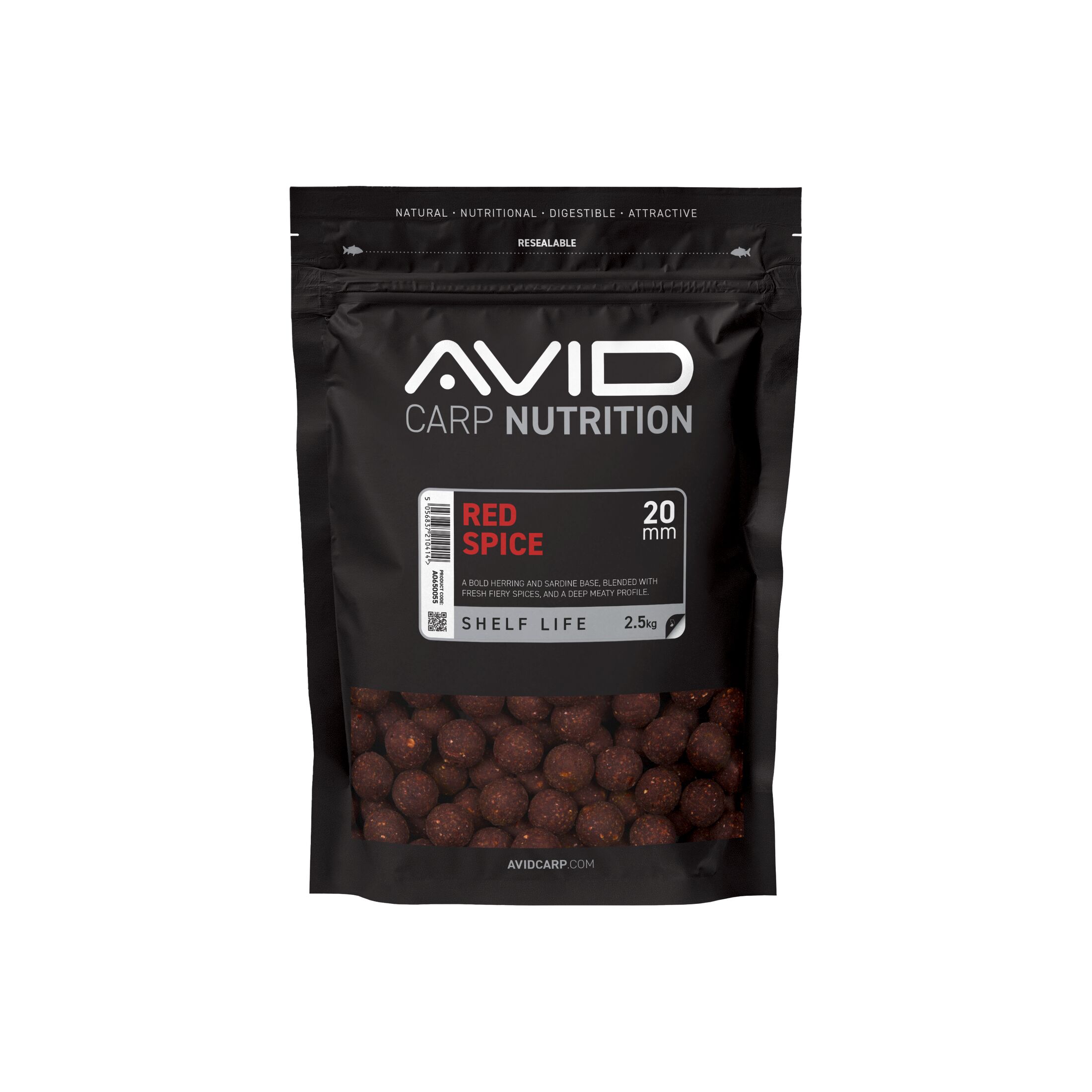 Avid Red Spice Boilies – 20mm (2.5kg)