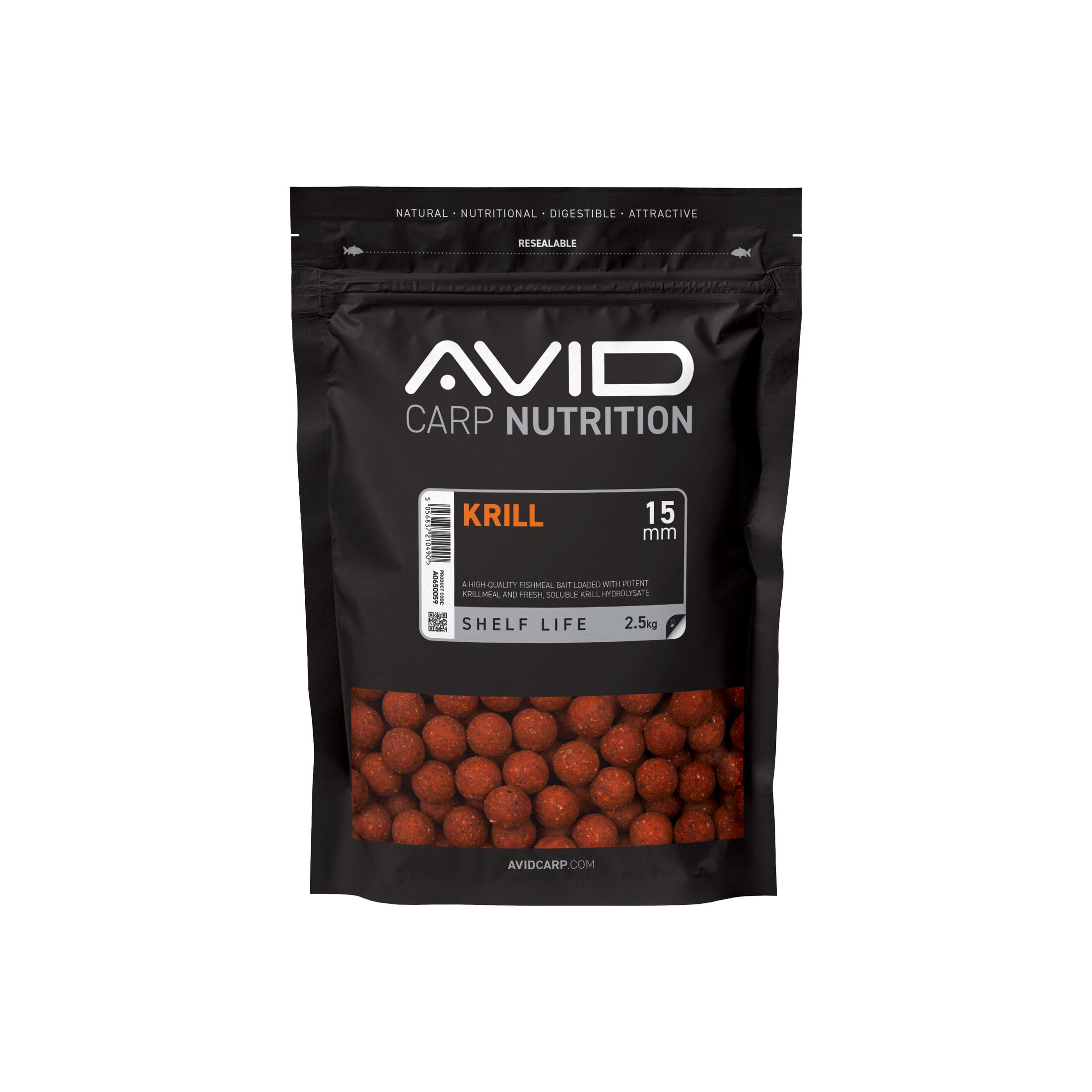 Avid Krill Boilies – 15mm (2.5kg)