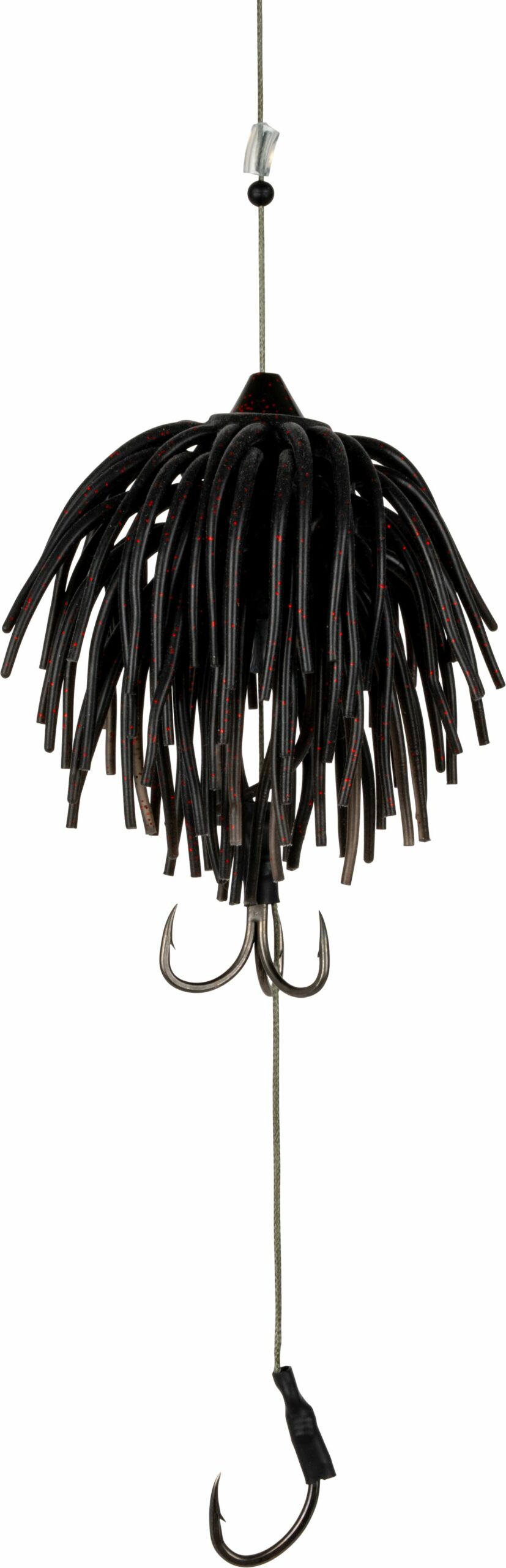 Black Cat Real Worm Teaser 120g Black Red Flash