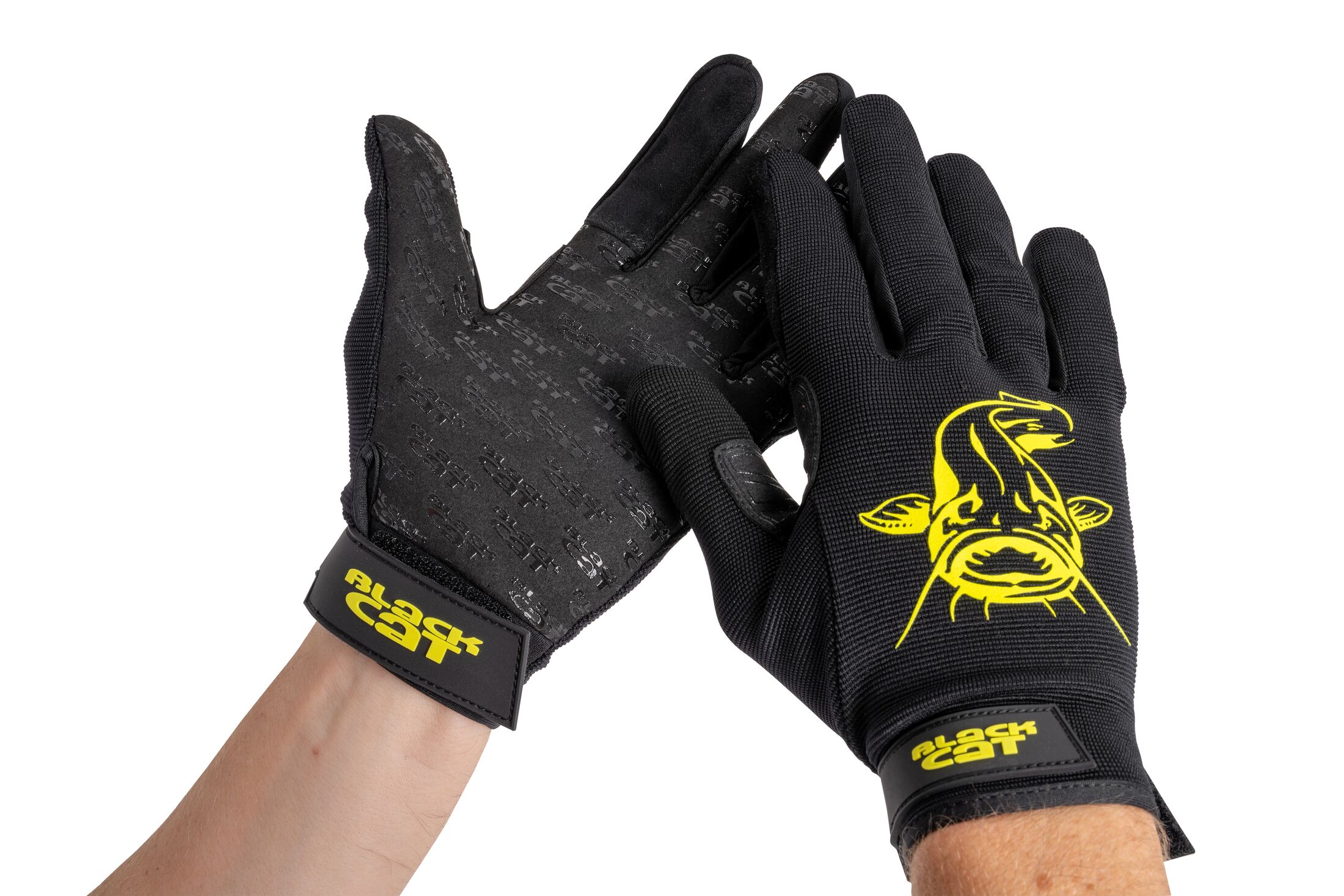 Black Cat Cat Gripper Gloves Medium