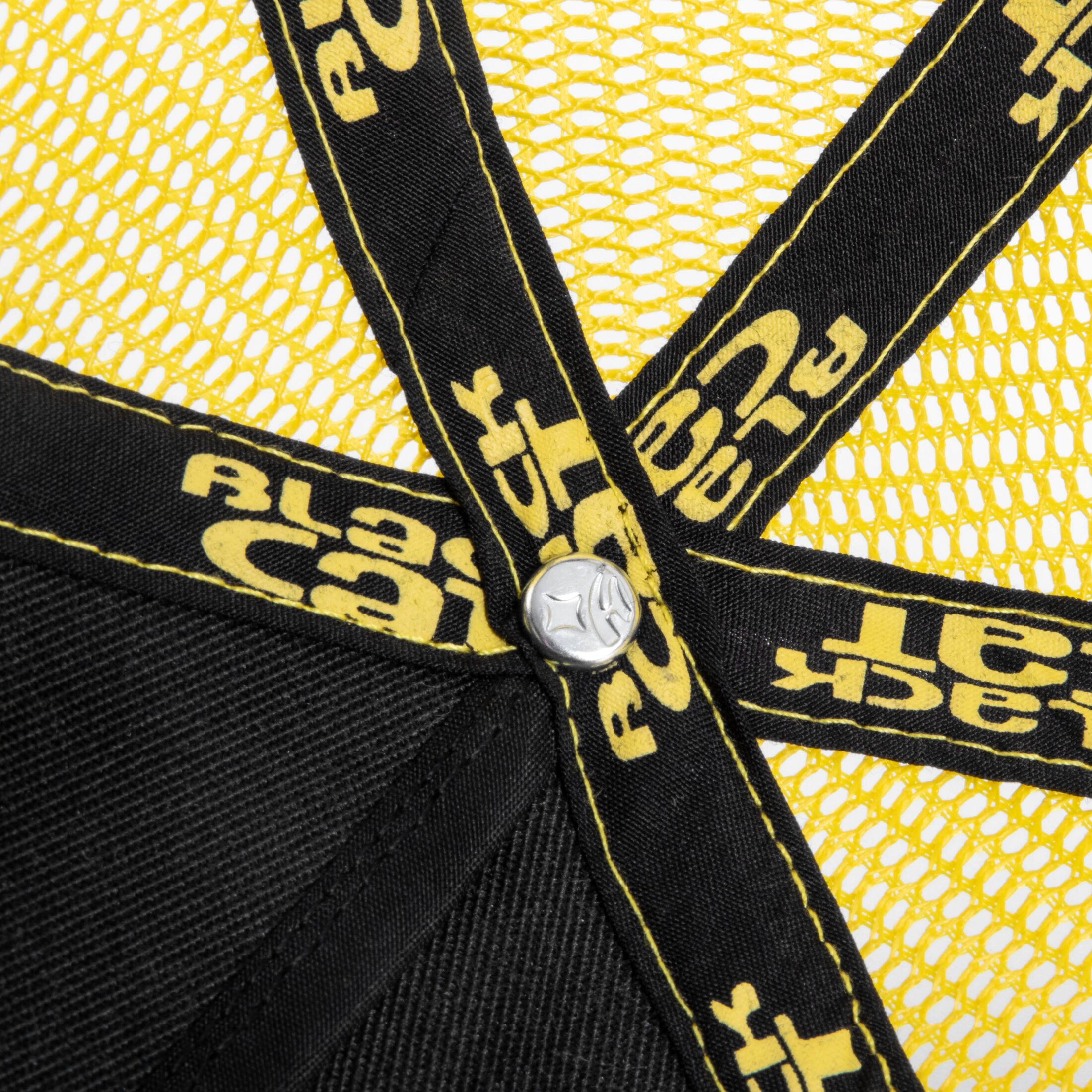 Black Cat Black and Yellow Trucker Cap – Obrázok 2
