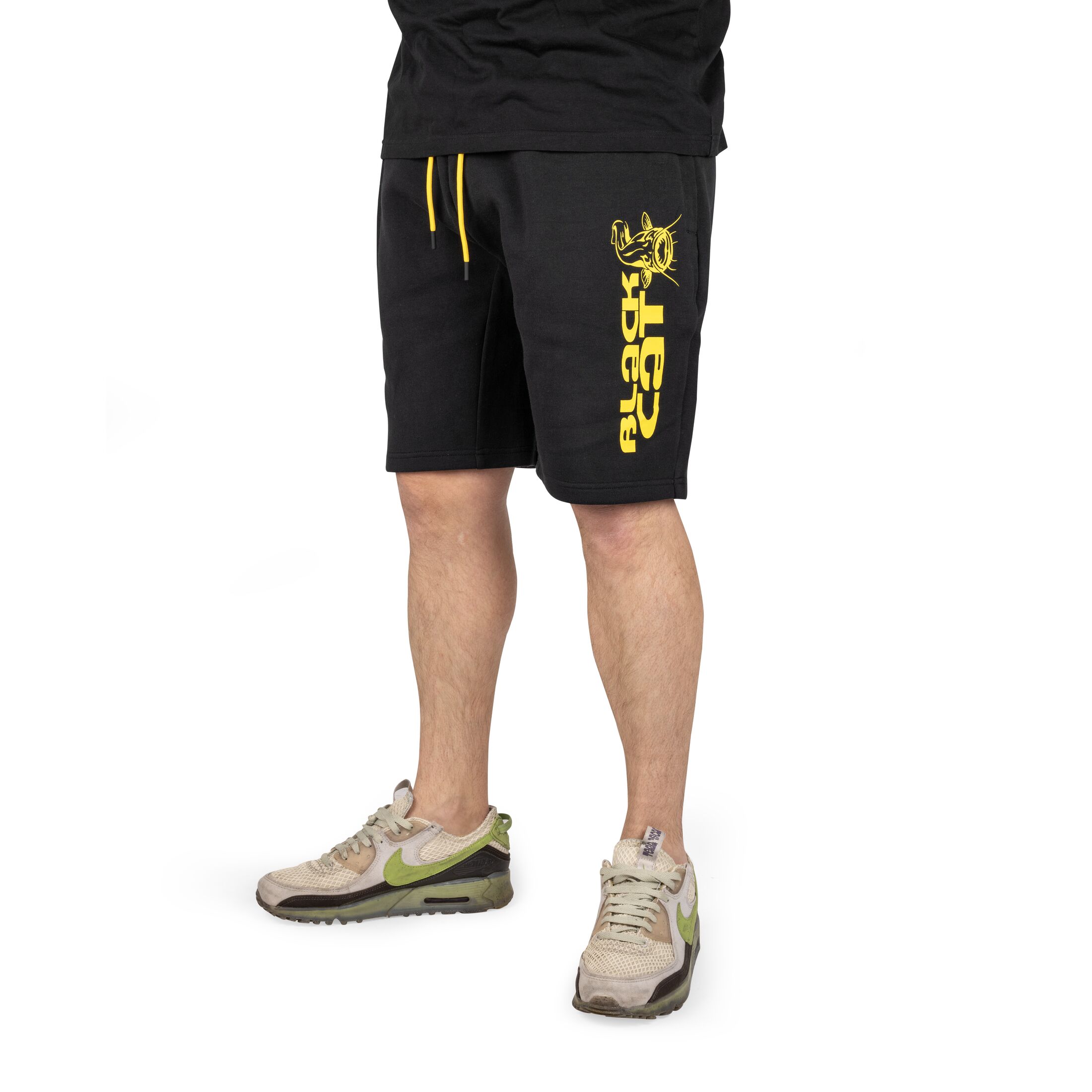 Black Cat Black Jogger Shorts S