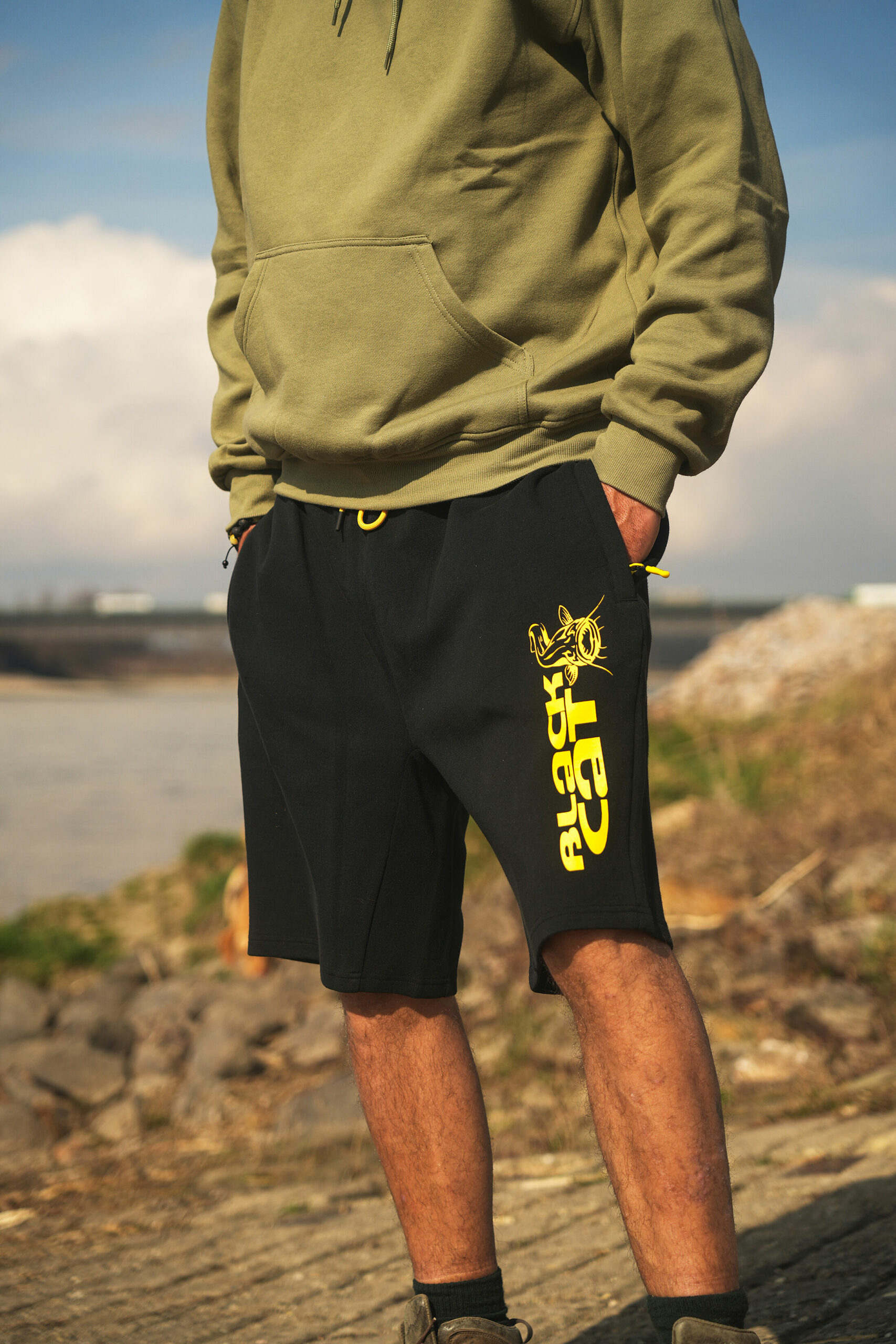 Black Cat Black Jogger Shorts XXL – Obrázok 3