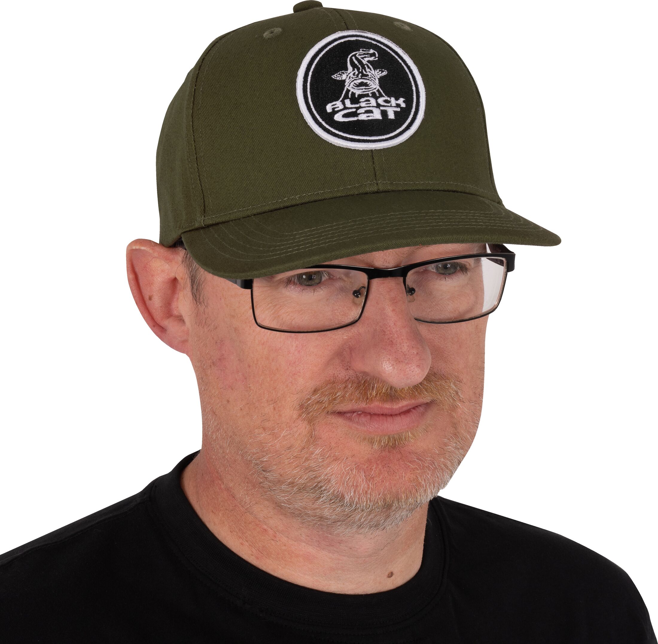 Black Cat Green Flat Peak Cap – Obrázok 2