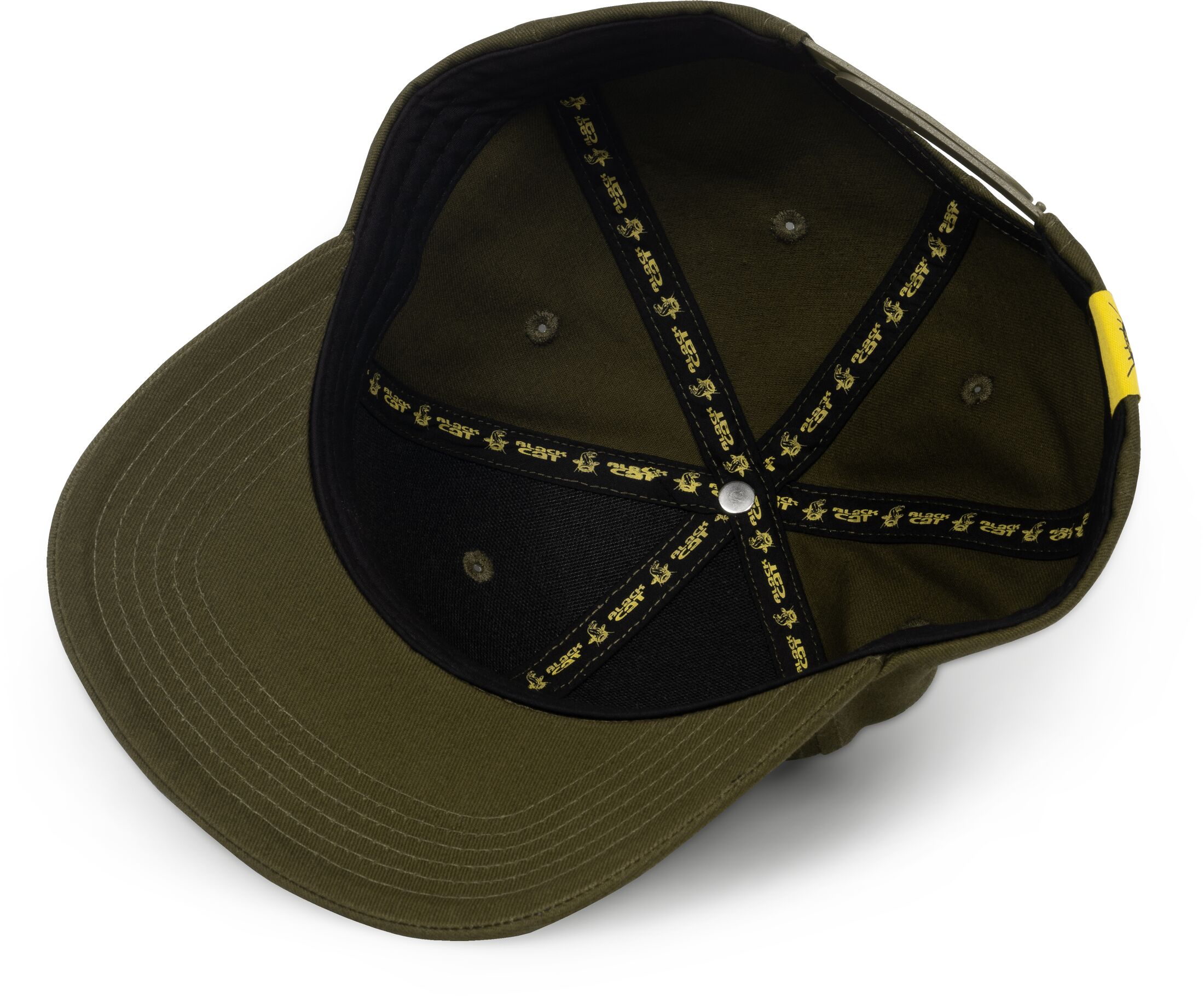 Black Cat Green Flat Peak Cap – Obrázok 3