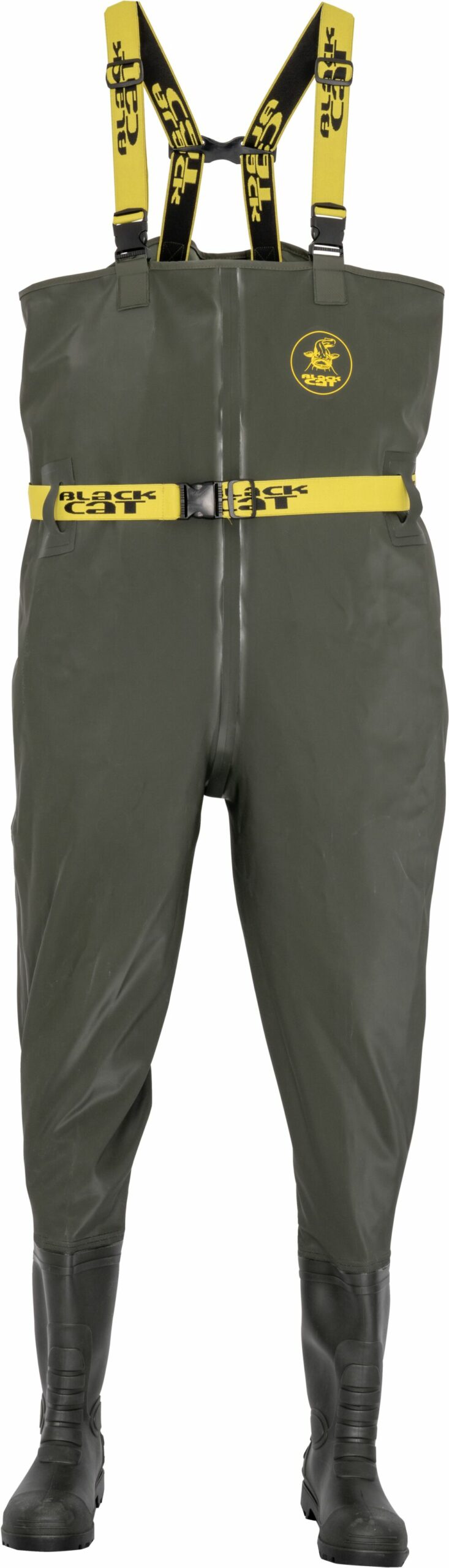Black Cat Green Booted Waders 7/41