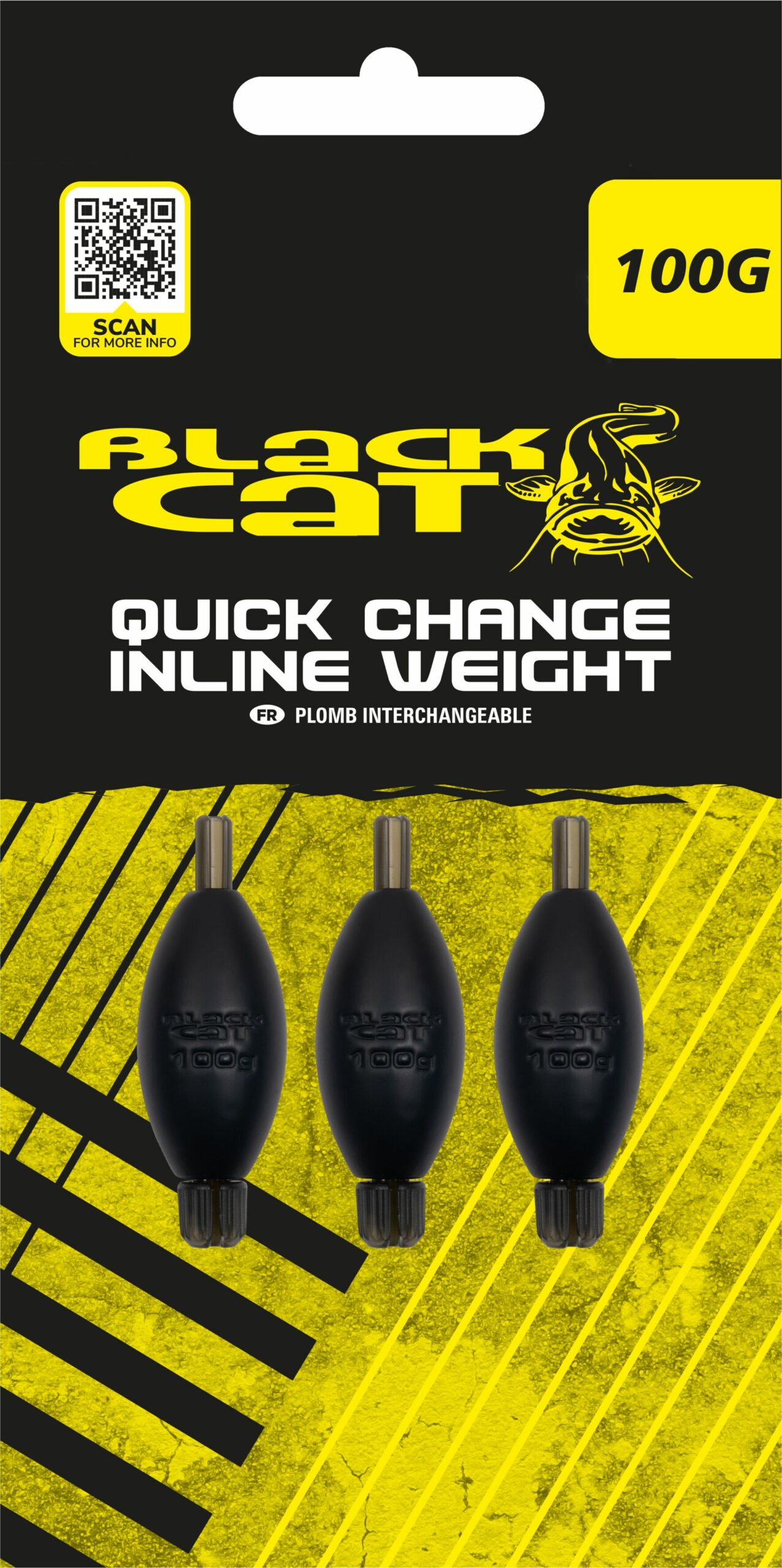 Black Cat Quick Change Inline Weights 100g – Obrázok 3