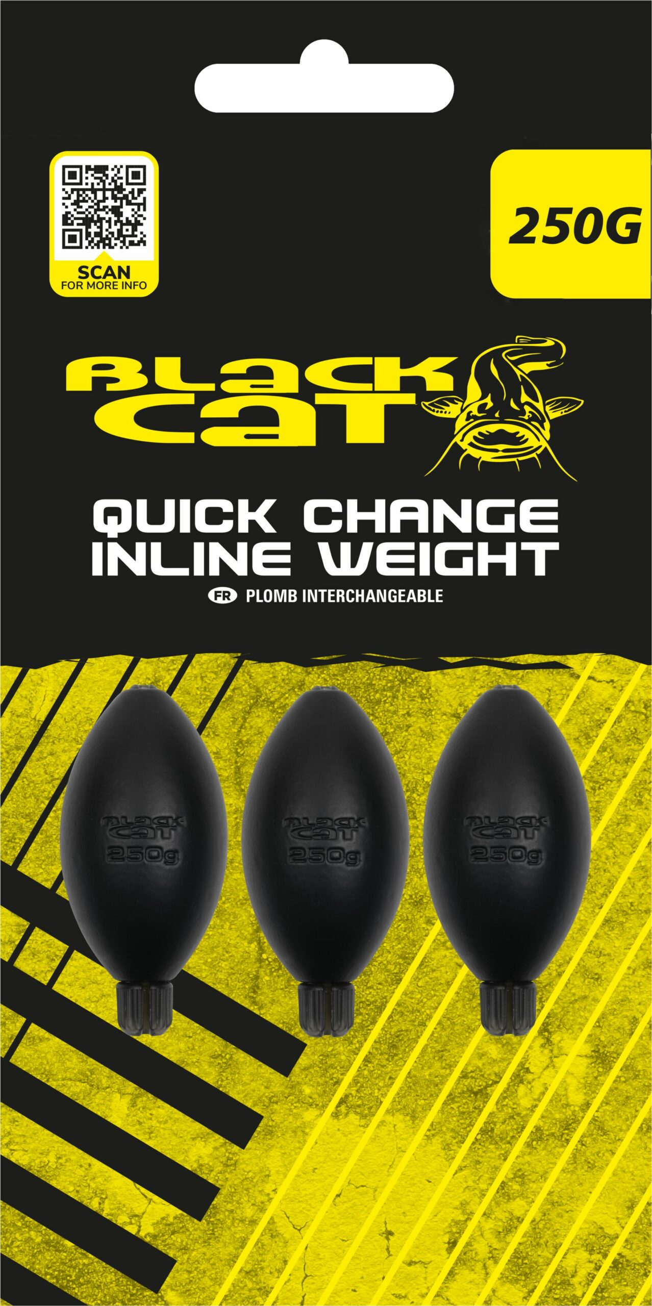 Black Cat Quick Change Inline Weights 250g – Obrázok 2