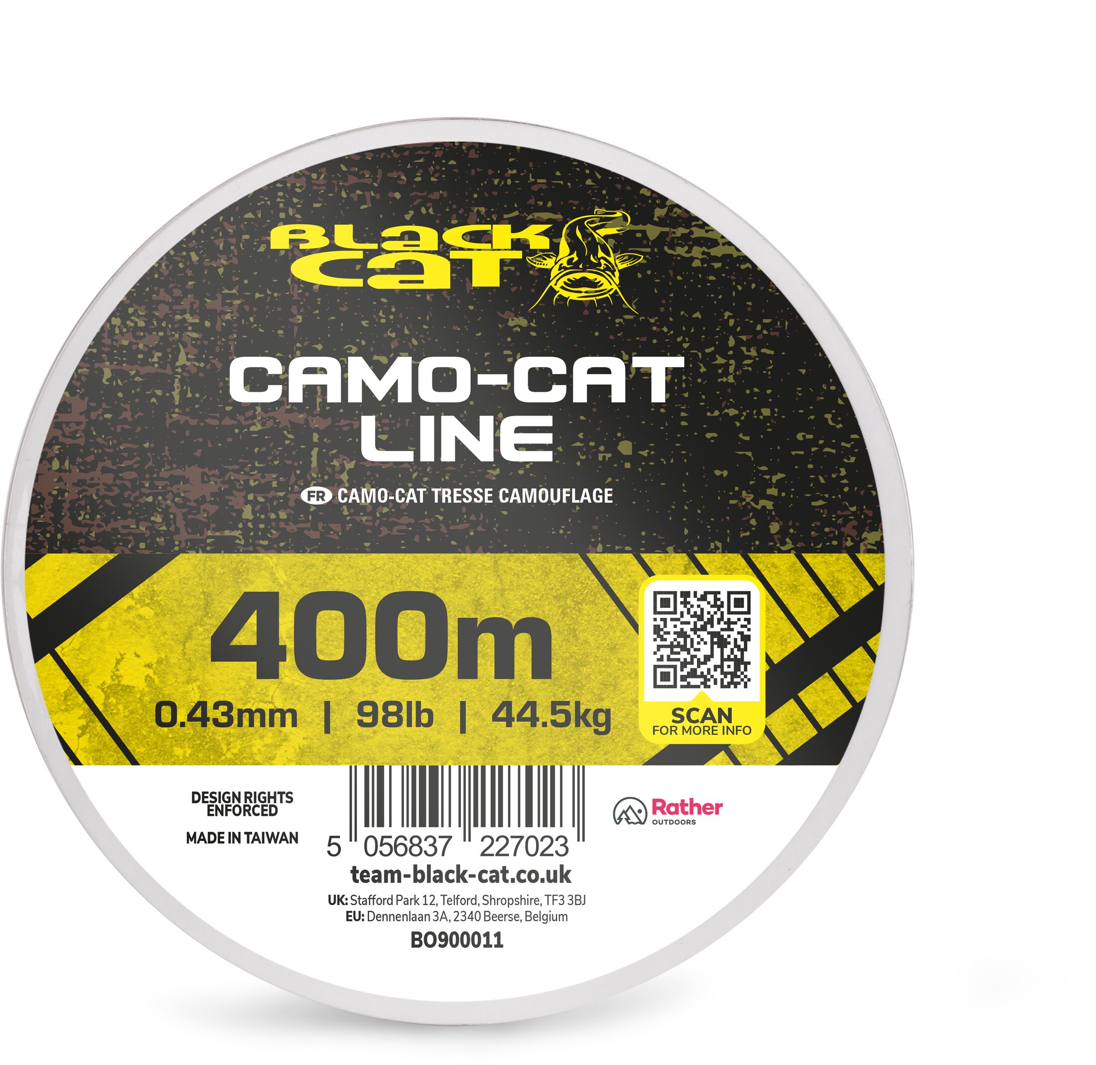 Black Cat Camo-Cat Line 44.5kg 0.43mm 400m