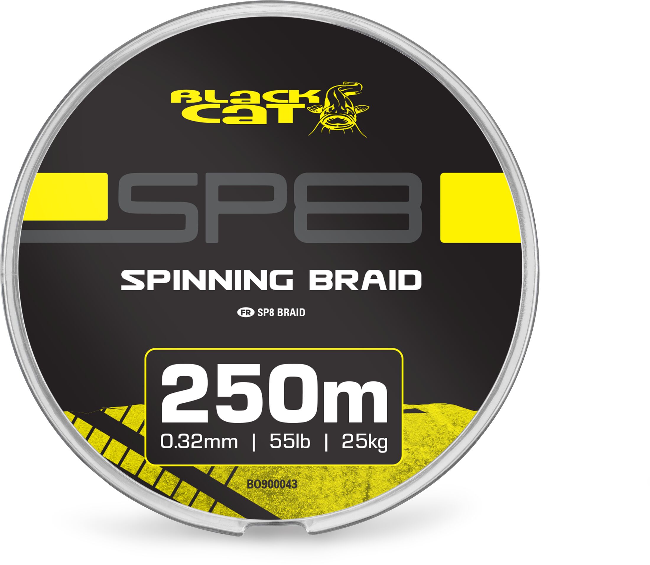 Black Cat SP8-BRAID 0.32mm 25kg/55lb 250m Sky Grey