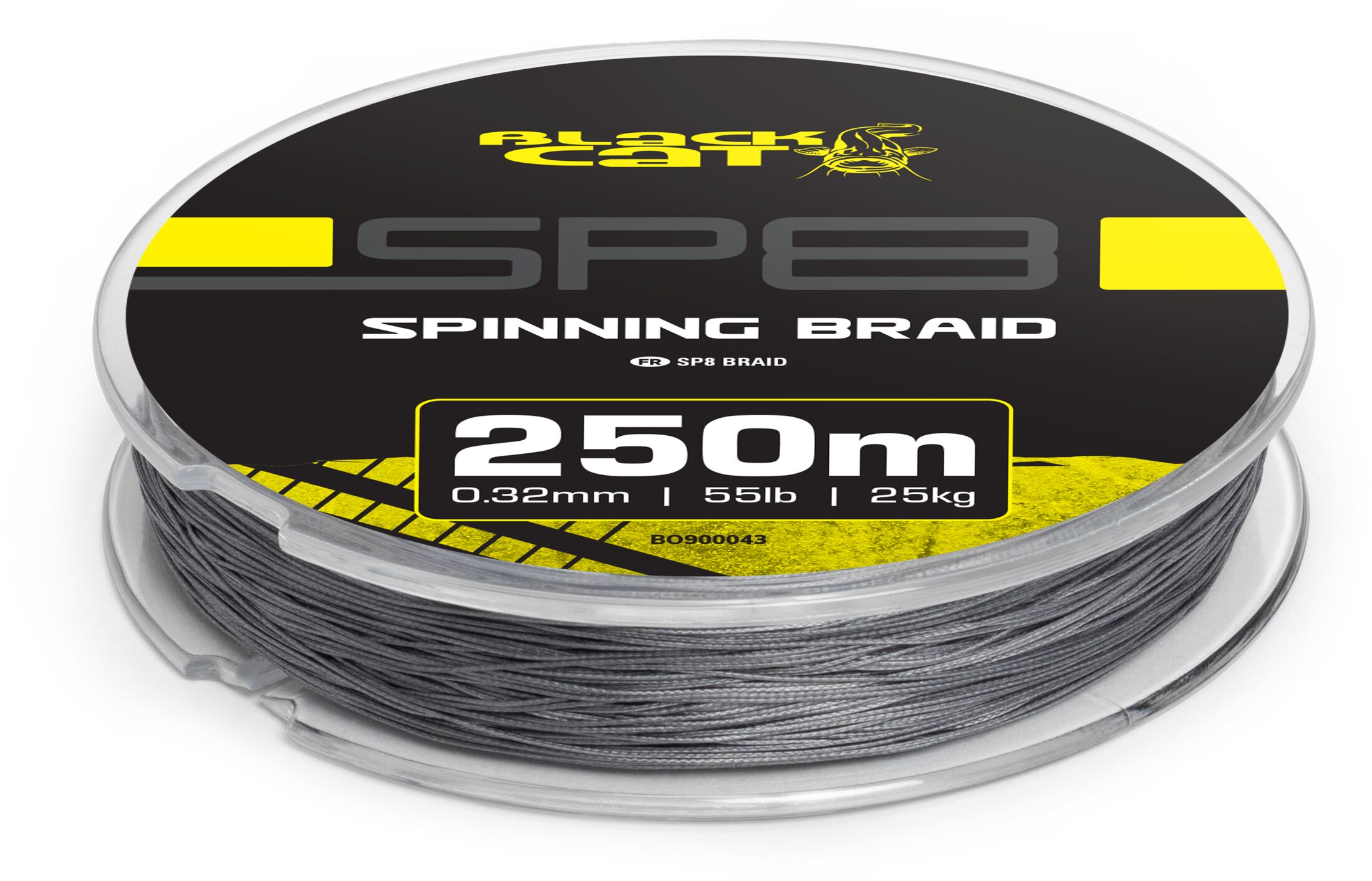 Black Cat SP8-BRAID 0.32mm 25kg/55lb 250m Sky Grey – Obrázok 2