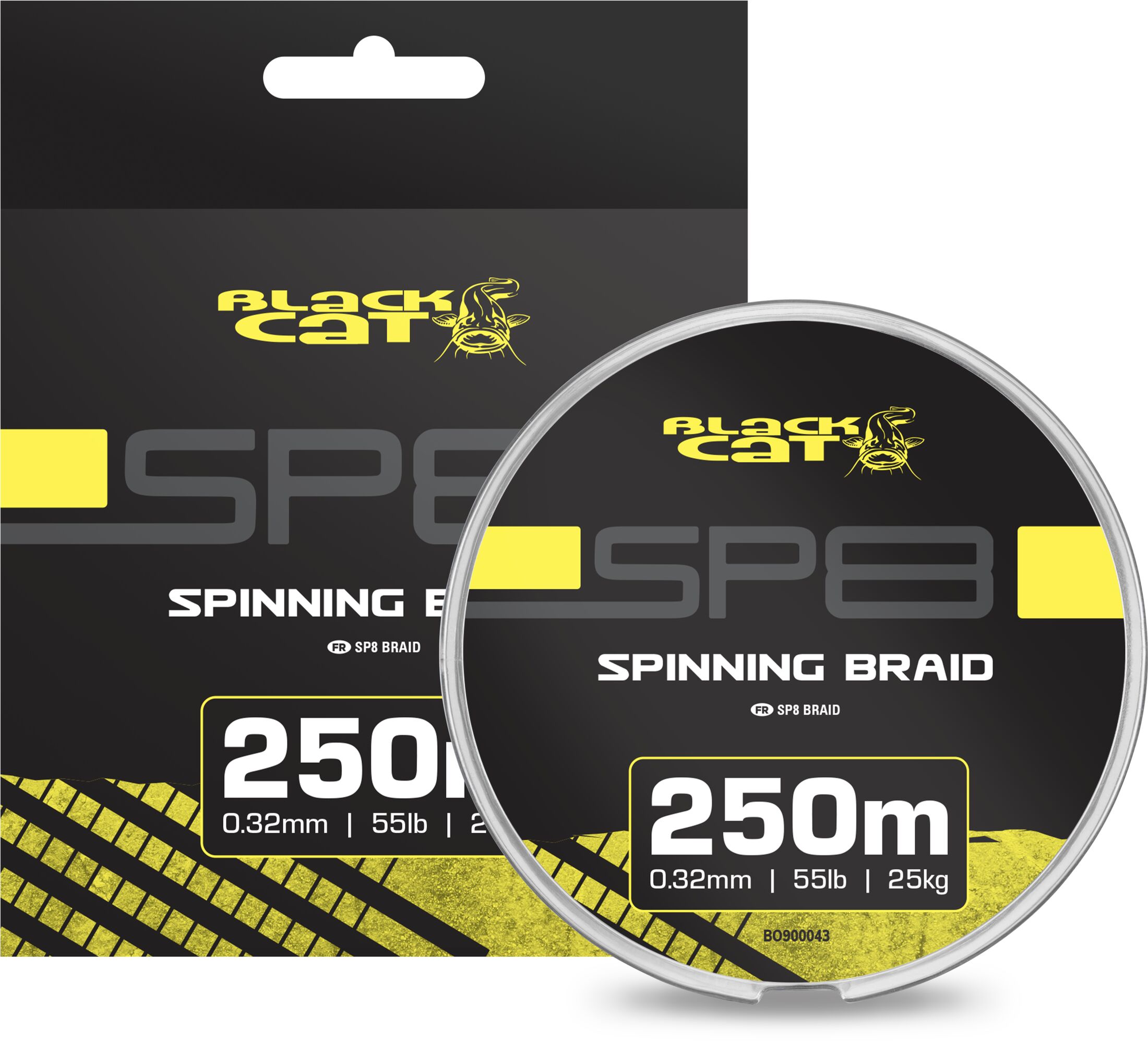 Black Cat SP8-BRAID 0.32mm 25kg/55lb 250m Sky Grey – Obrázok 3