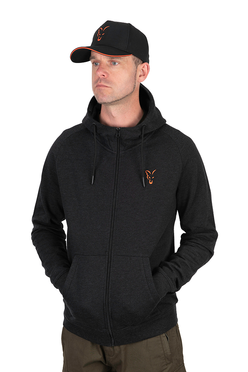 Fox Collection LW Hoody Black & Orange – Obrázok 2