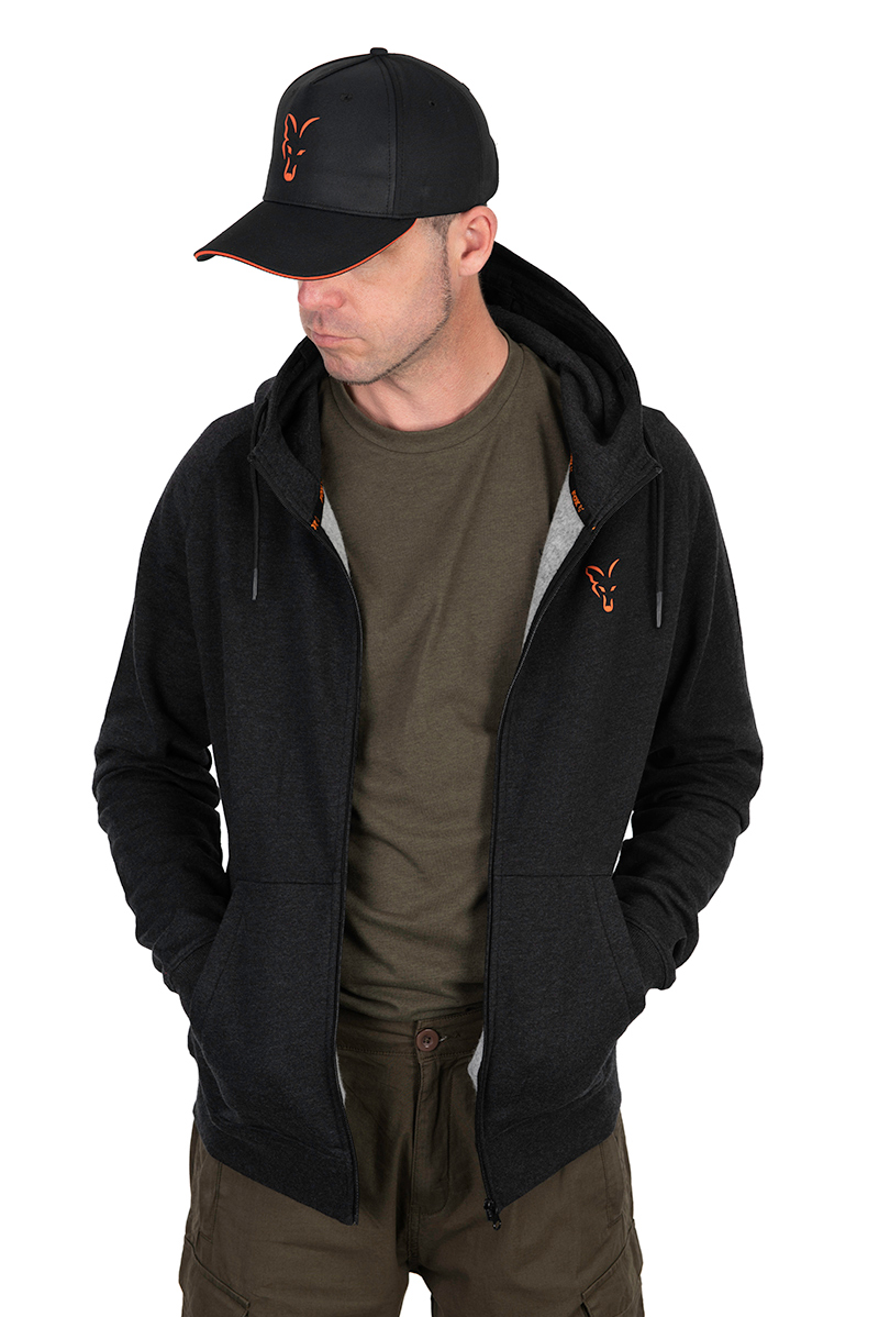 Fox Collection LW Hoody Black & Orange – Obrázok 4