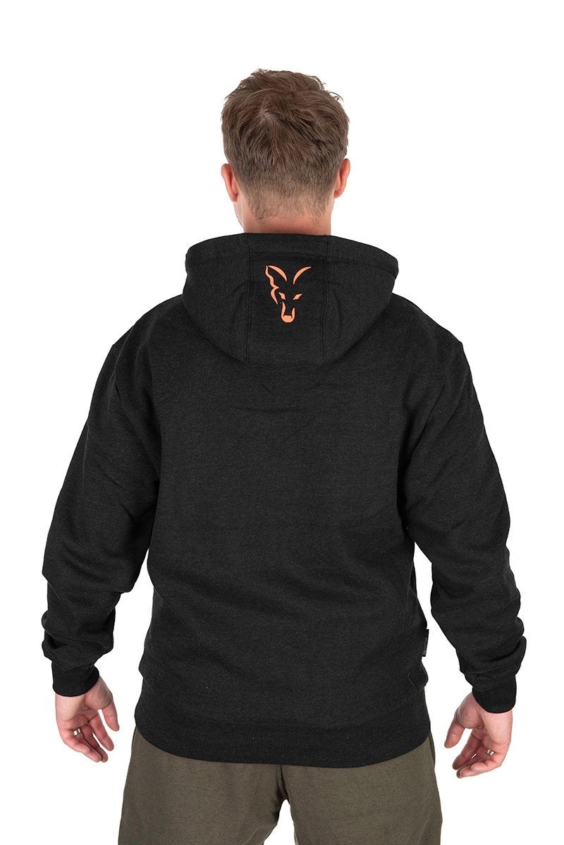 Fox Collection Hoody Black & Orange – Obrázok 6