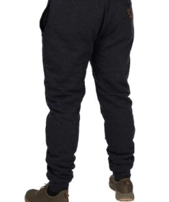 Alternative view of Fox Collection Sherpa Joggers - Black/Orange