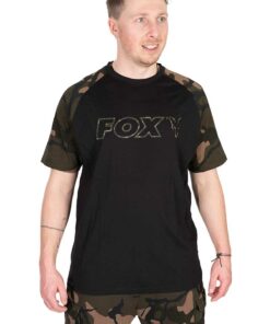 Fox Black/Camo Outline T-Shirt