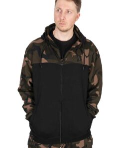 Fox LW Black/Camo Split Zip Hoody