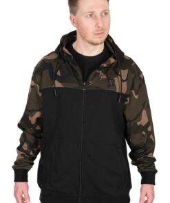 Alternative view of Fox LW Black/Camo Split Zip Hoody