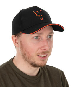 Fox Collection Baseball Cap Black & Orange