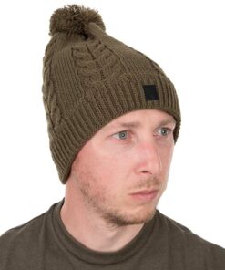 Fox Khaki Knitted Bobble Hat