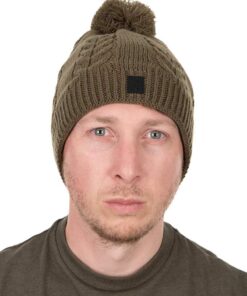 Alternative view of Fox Khaki Knitted Bobble Hat