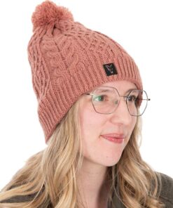 Fox Ladies Knitted Bobble Hat