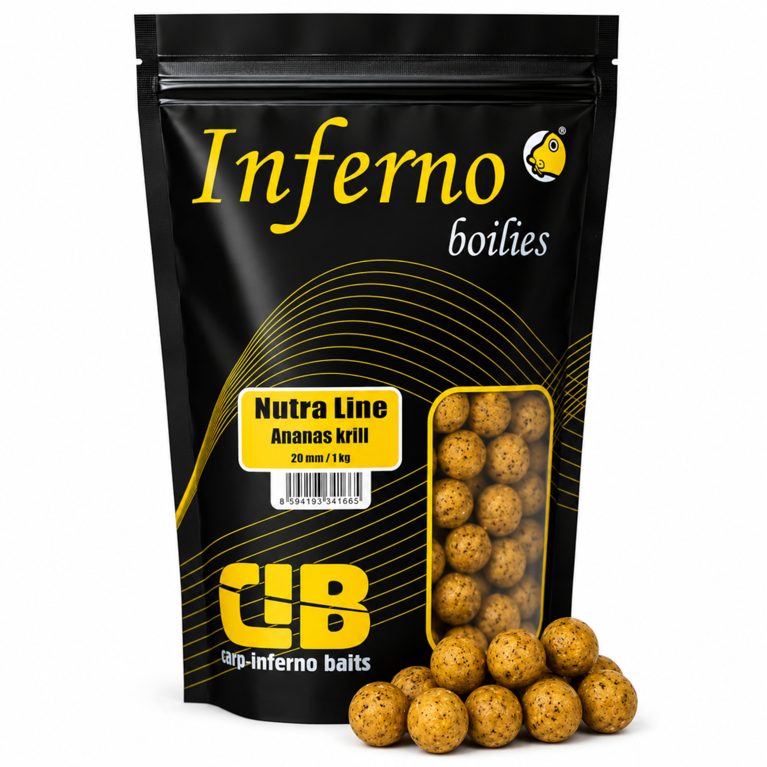 Carp Inferno Boilies Nutra Line - Ananás Krill