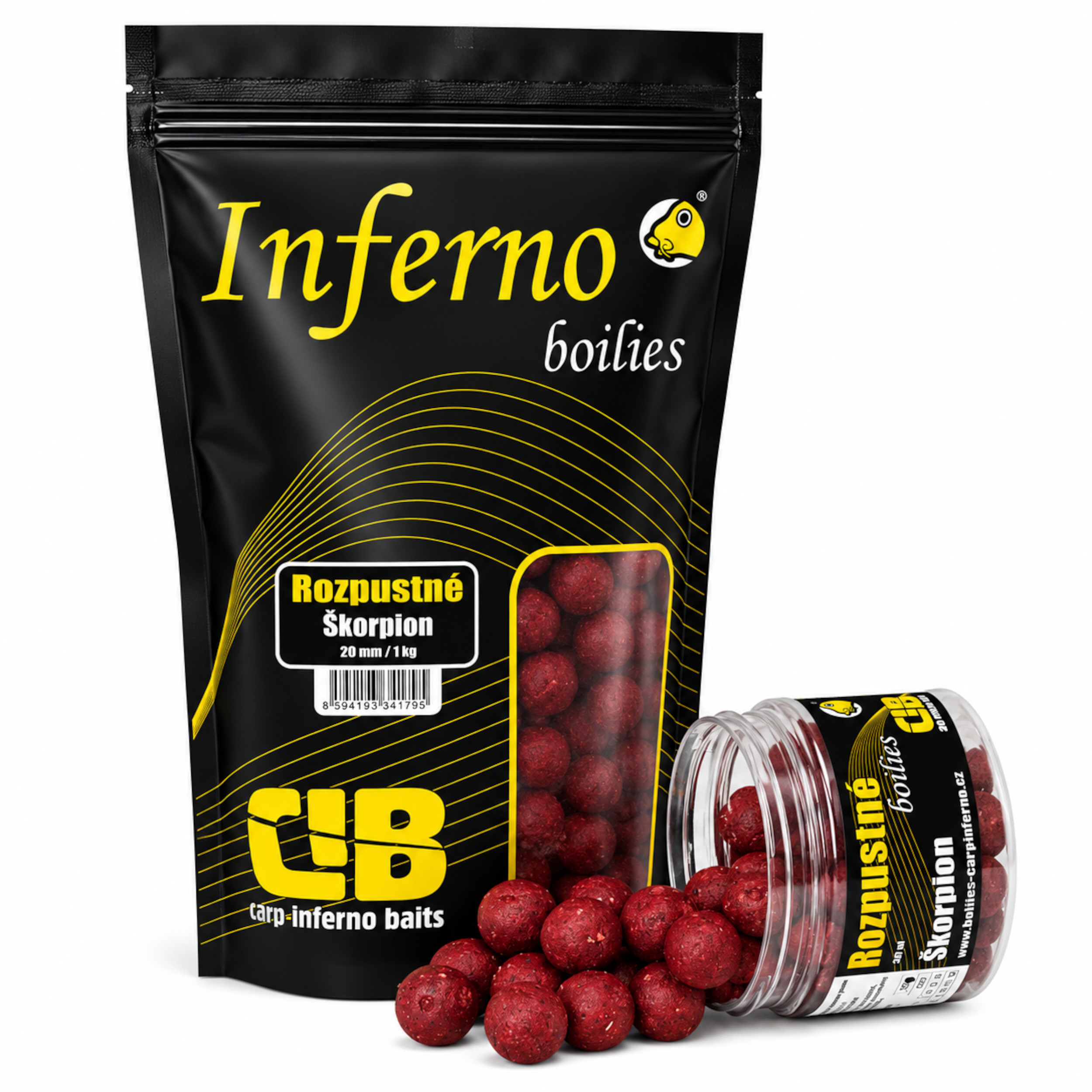 Carp Inferno Rozpustné Boilies Hot Line Škorpión