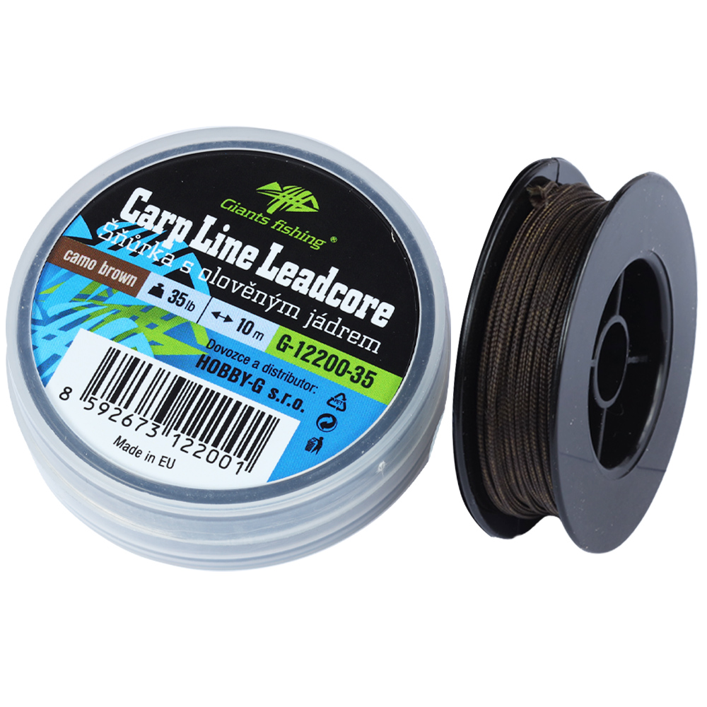 Giants fishing Olovená šnúra Carp Line Leadcore, 10m, Camo hnedá