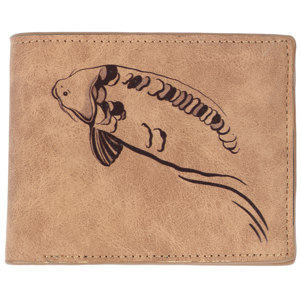 Giants fishing Peňaženka hnedá plávajúci kapor Brown Wallet Swimming Carp
