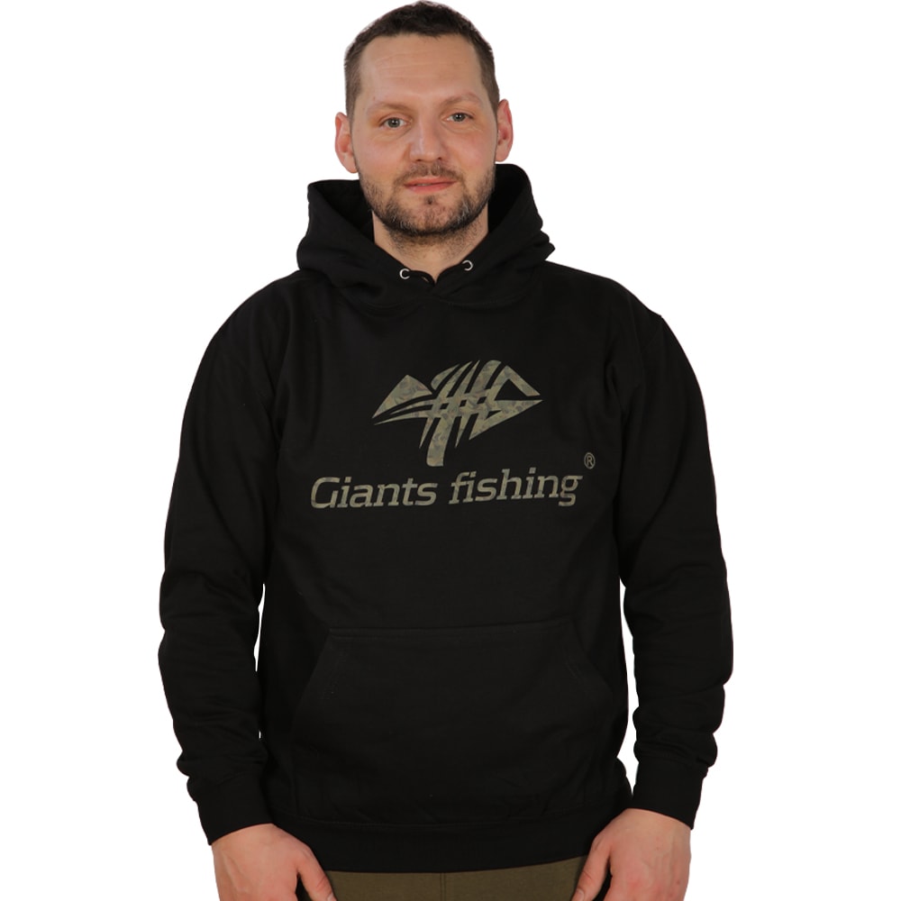 Giants Fishing Mikina s kapucí čierna Camo Logo
