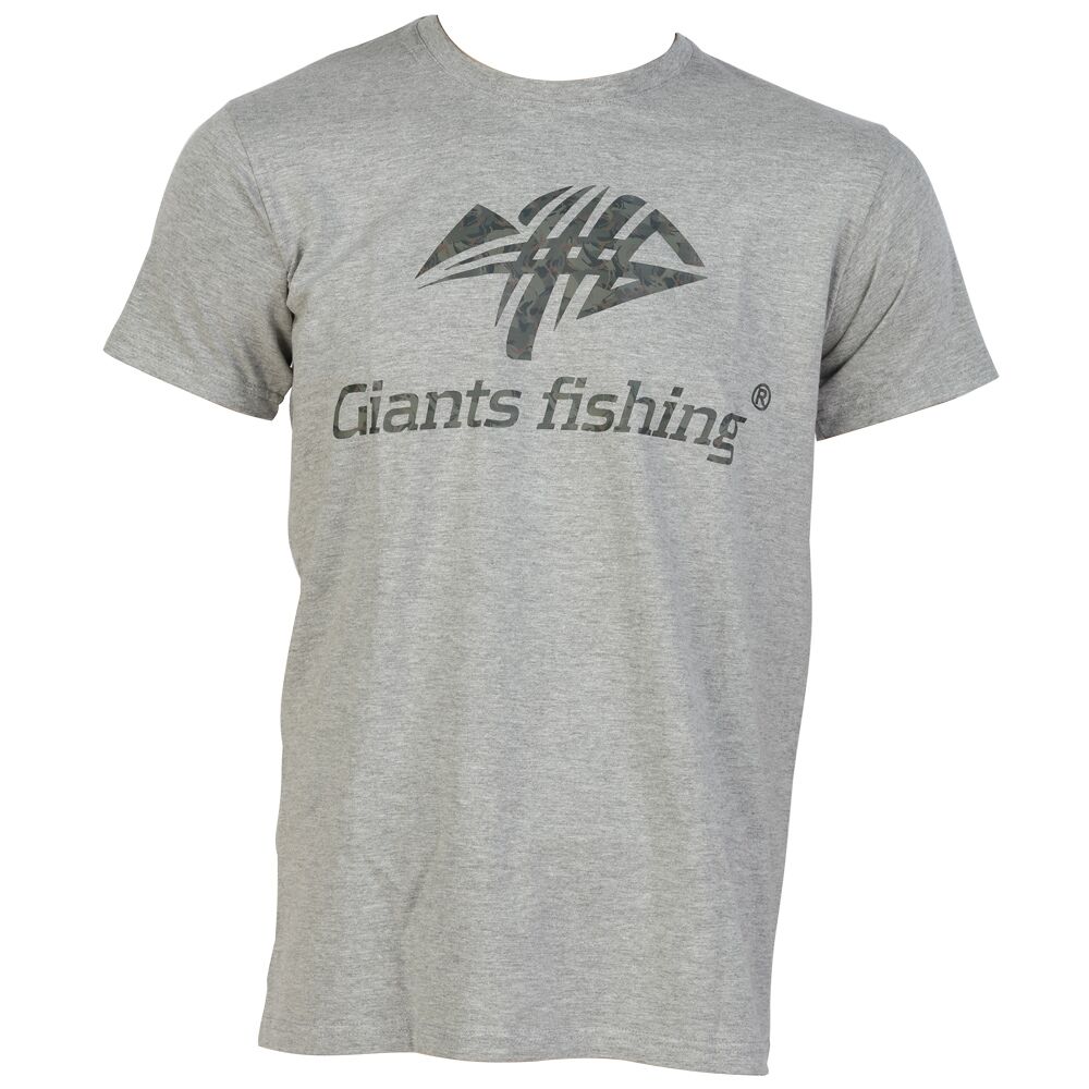 Giants fishing Tričko pánske šedé Camo Logo