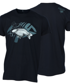 Giants fishing Tričko pánske modré Rybár s kaprom
